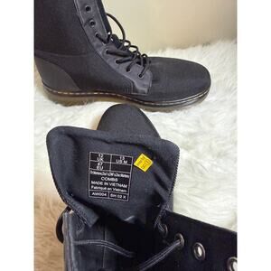 Airwalk Black Canvas Lace Up Combat Boots Mens Size 13